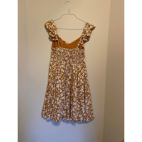 Old Navy Dress camel yellow Women's medium - Picture 4 of 10